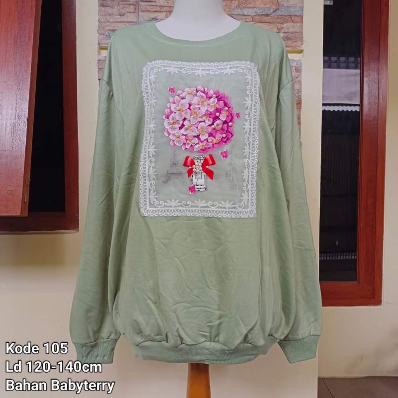 SWEATER/Atasan/Blouse/Babyterry/IMPORT MUTIARA JUMBO