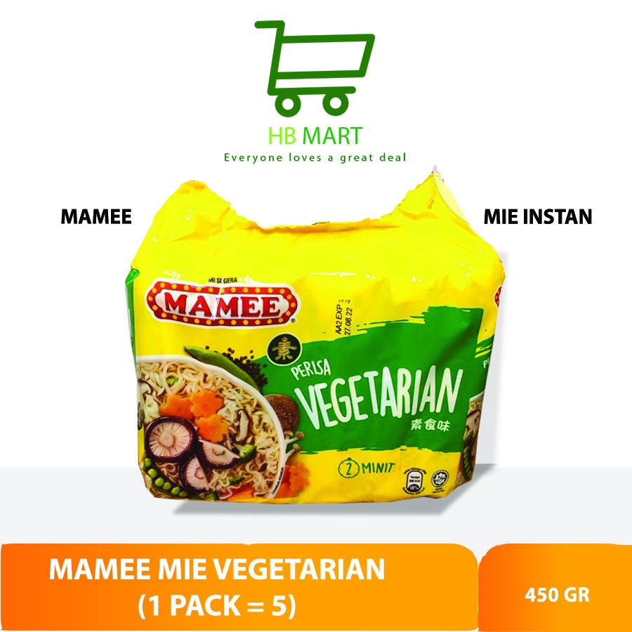 MAMEE MIE VEGETARIAN/MIE INSTAN VEGE/VEGAN INSTANT NOODLE/BIHUN INSTAN - MIE