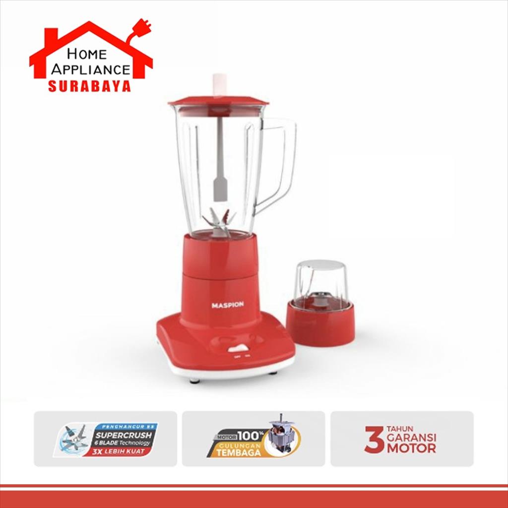 Blender Maspion Plastik 2 IN 1 Kapasitas 1 Liter MT-1262 PL