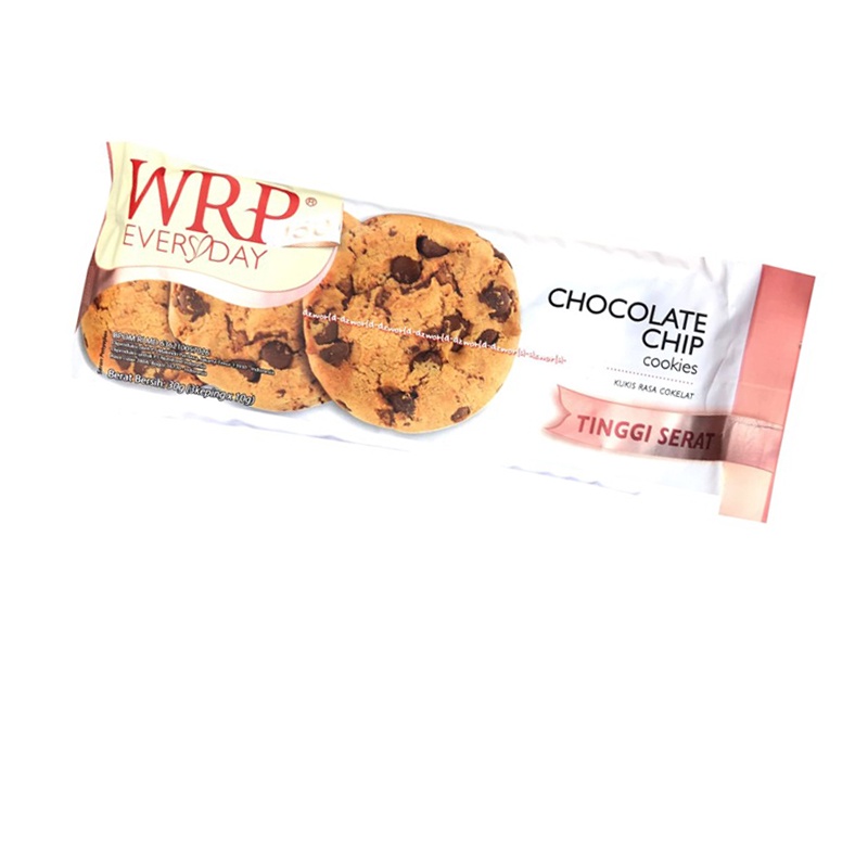 WRP Everyday Chocolate Chip Cookies 30gr Snack Cemilan Diet Sehat 3Biskuit Wrp Every Day Cips W.R.P