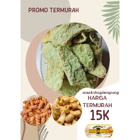 TERMURAH KERIPIK KRIPIK PISANG KEPOK ANEKA RASA COKLAT KEJU GREENTEA LAMPUNG