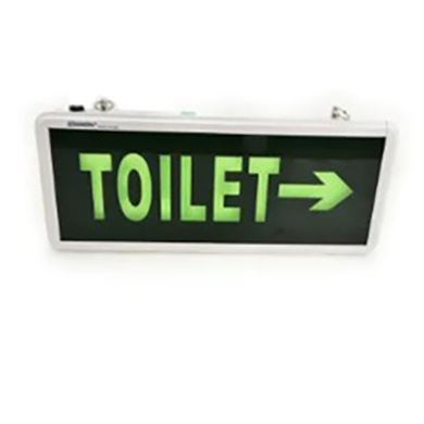 Krisbow Sign Board Green Led Toilet Papan Penunjuk Arah Toilet 2 Sisi Kris Bow Signborn Toilet Kamar Mandi Wc Dengan Lampu LED Panah Kiri Kanan Bolak Balik