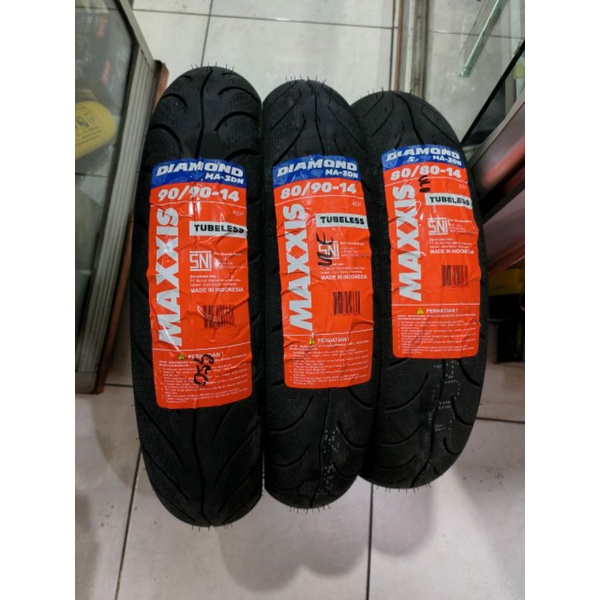 BAN TUBELESS MAXXIS DIAMOND 90/90-14, 80/90-14, 80/80-14