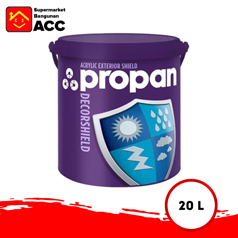 Propan Decorshield Cat Tembok Exterior Tinting Warna Muda 20 liter