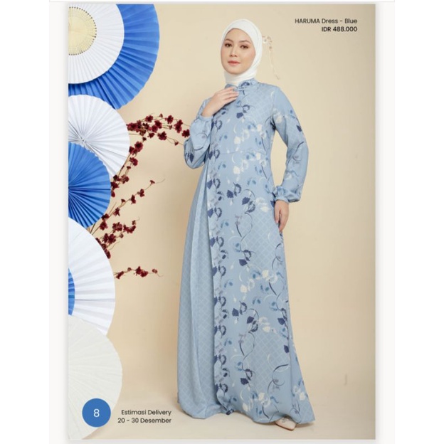 Zoya Muslim Gamis Dress Haruma -New Arrival
