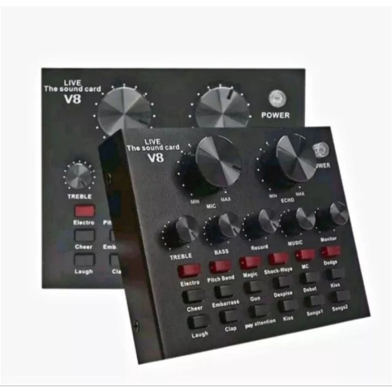 Soundcard V8u Bluetooth Audio Usb External Soundcard Live Broadcast Microphone Headset