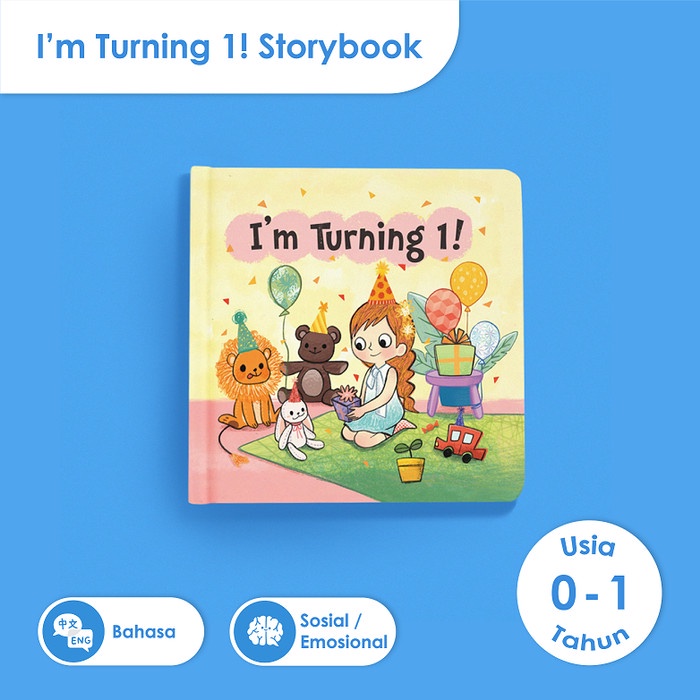 

Buku Edukasi Anak I'm Turning 1 Storybook Learning Time Usia 0-1 Tahun