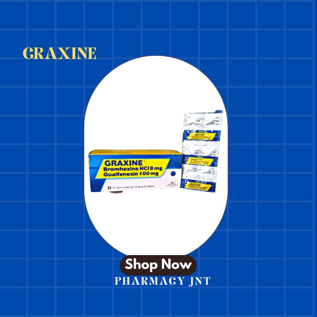 GRAXINE PER BOX / OBAT BATUK TABLET ISI 10 STRIP