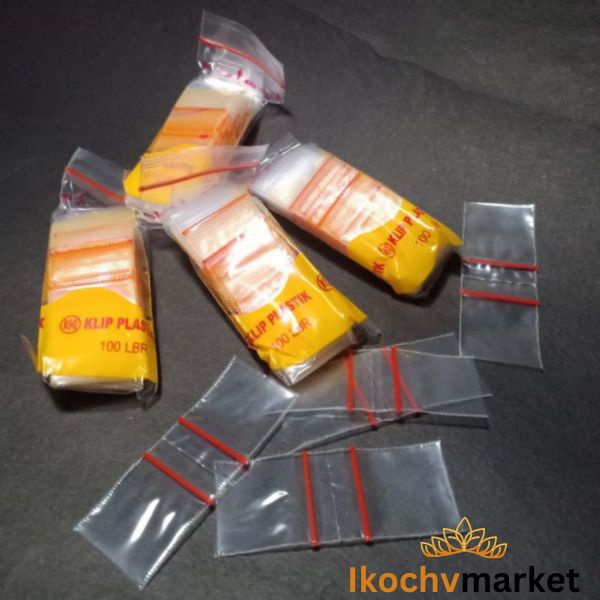 Plastik Klip Bening Zip Lock / Klip Kecil TEBAL 2x3.5cm / Klip 2x3.5cm / Klip Plastik 2x3.5 TEBAL / 