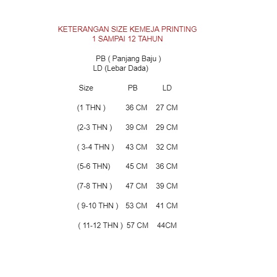 Kemeja printing anak laki-laki motif clasic usia1 sampai 12 tahun// kemeja printing