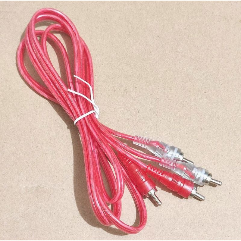 Kabel 2 RCA to 2 RCA  Kabel Penghubung dari TV ke Speaker Audio Kabel