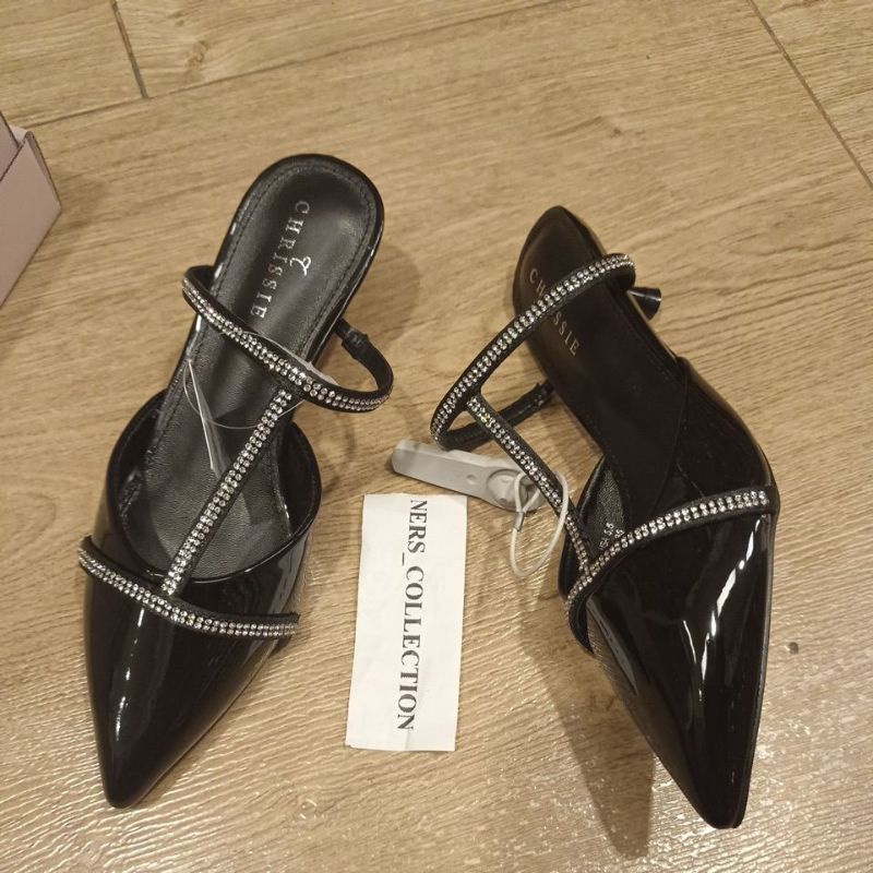 PAYLESS BY CHRISSIE - DAISY HEEL MULE BLACK 223097