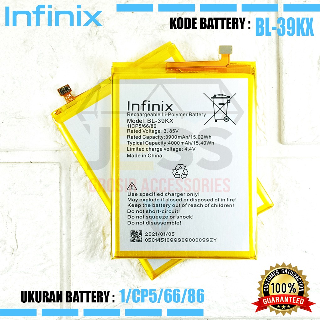 Baterai Battery Original ERRLY  BL-39KX BL39KX For Type Hp INFINIX S4 - X626 - X626B &amp; HOT 7 PRO , X625 - X625B - X625D &amp; HOT 7 - X624 - X624B