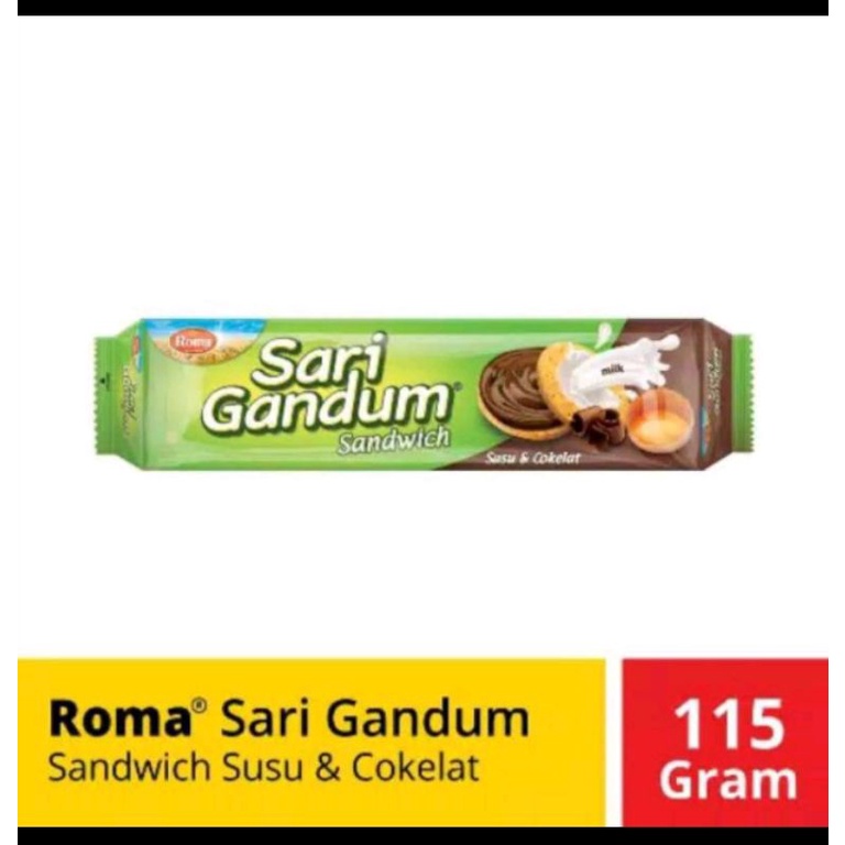 

Roma Sari Gandum Biscuit Sandwich 115gr