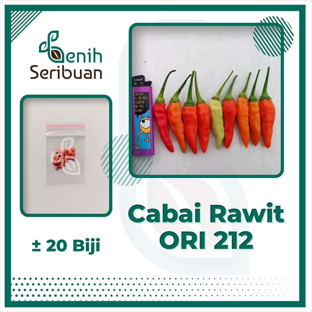 Benih Seribuan - 20 Bibit Cabe Rawit ORI 212 Unggul
