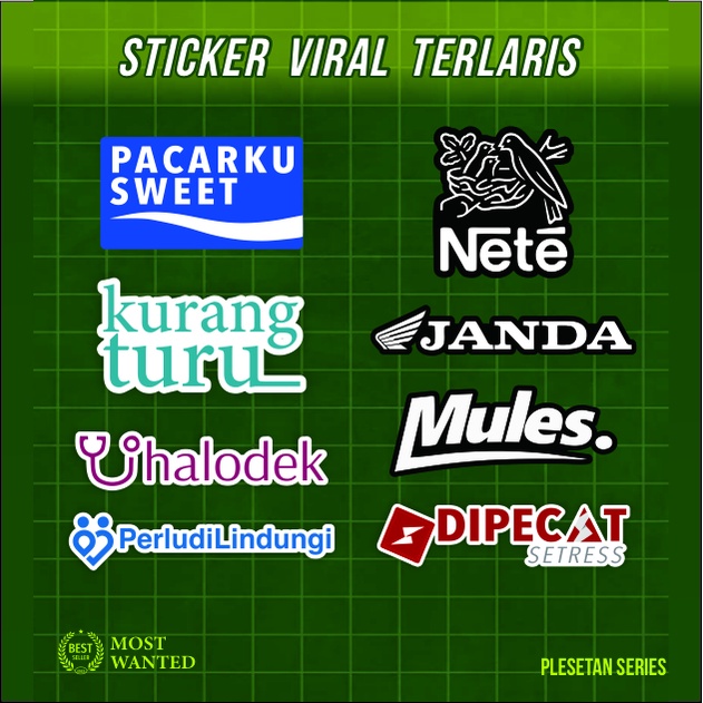 

VIRAL!!! [TERLARIS] BISA COD | STICKER VINYL PLESETAN AESTHETIC SERIES | ANTI AIR UNTUK LAPTOP CASE TUMBLER KOPER HP HYPEBEAST GRAFFITI STIKER VINYL LAPTOP WATERPROOF DIY HP MOTOR HELM MOBIL IPAD TABLET SPONSOR PSHT KERA SAKTI PAGAR NUSA