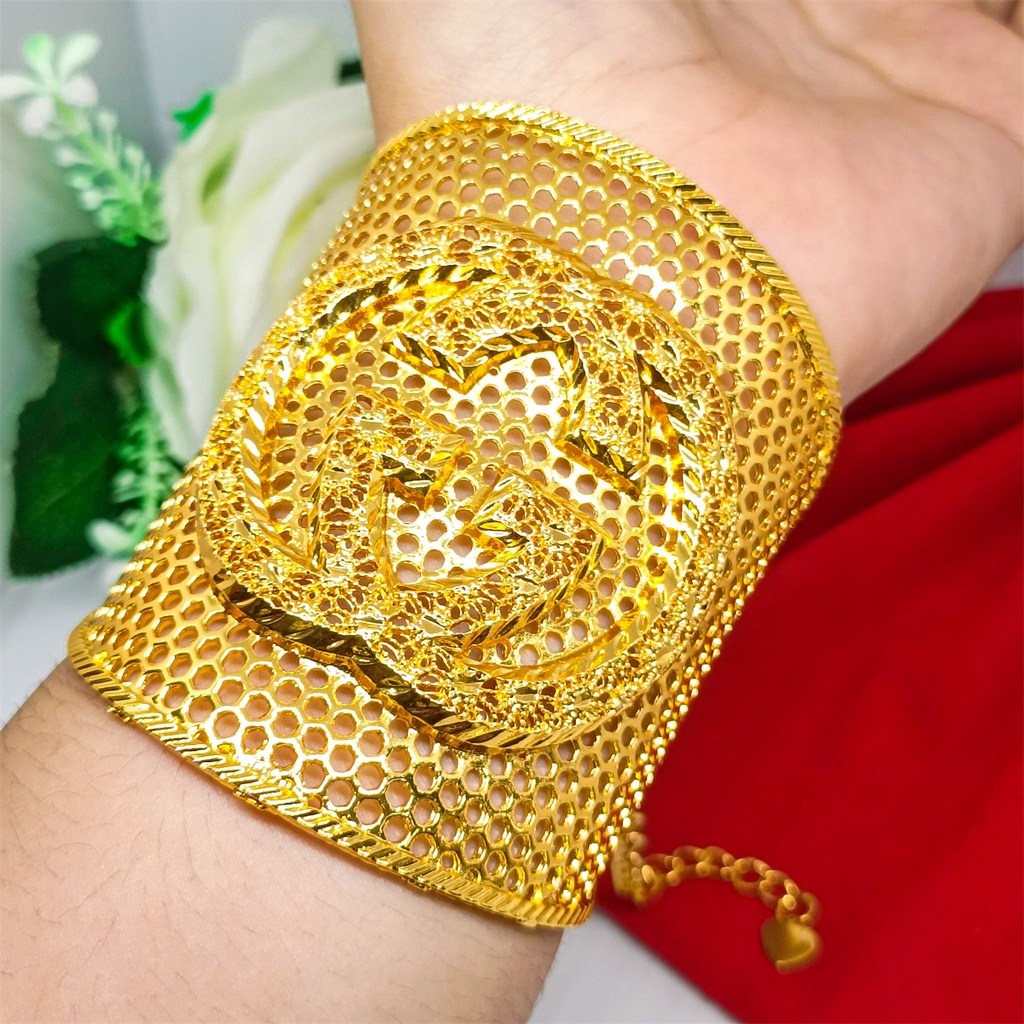 Gelang Kendari fashion xuping Dubai Lapis Emas 24K Gold Perhiasan