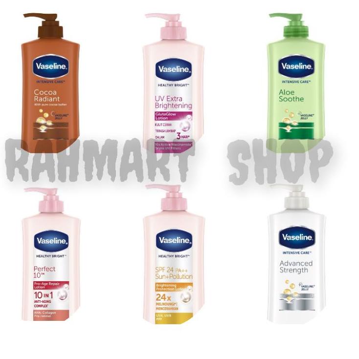>XG34448< VASELINE Body Lotion 400ml Intensive Care | Vaseline 400ml Healthy Bright / Vaseline 400ml