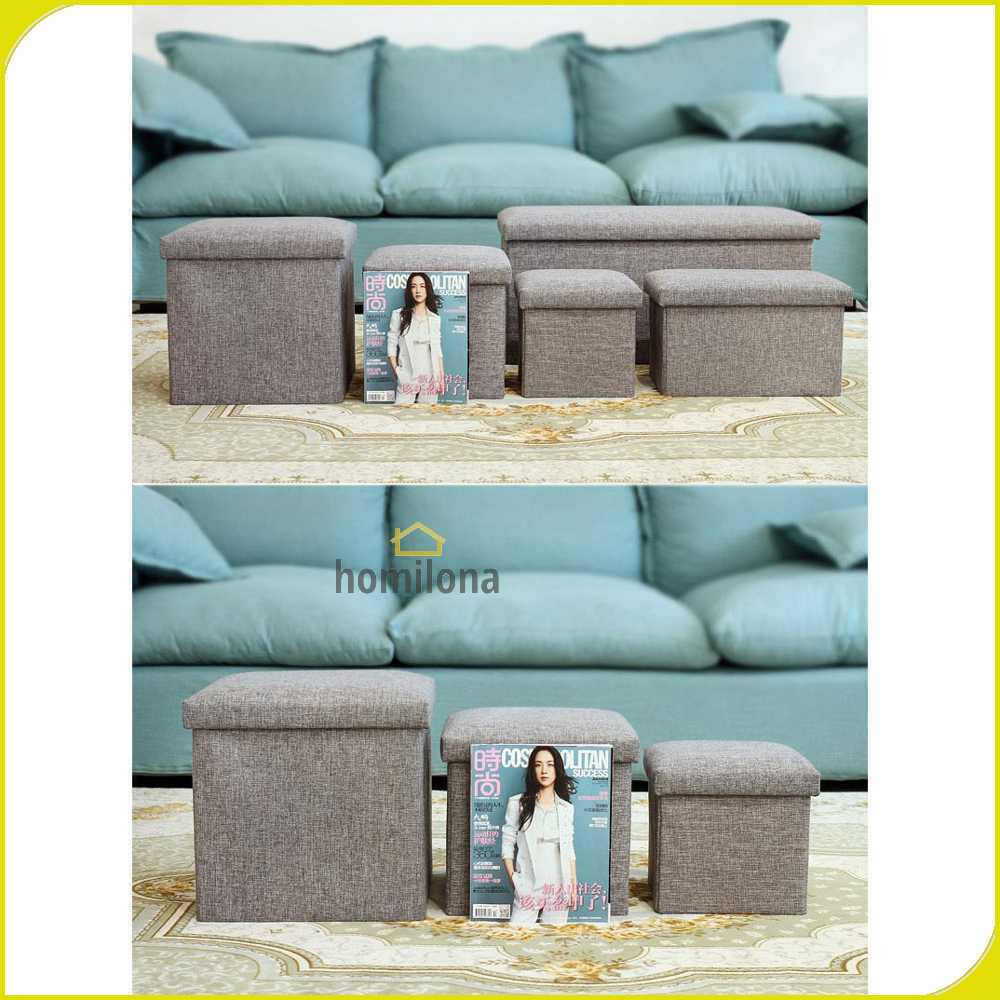 TaffHOME Sofa Kotak Penyimpanan Barang 30x30x30cm L170402