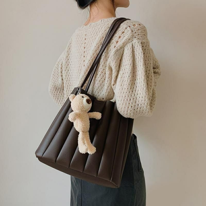 Tote Bag Wanita Kulit Import Aesthetic/Tas Wanita Tote Bag Nouya