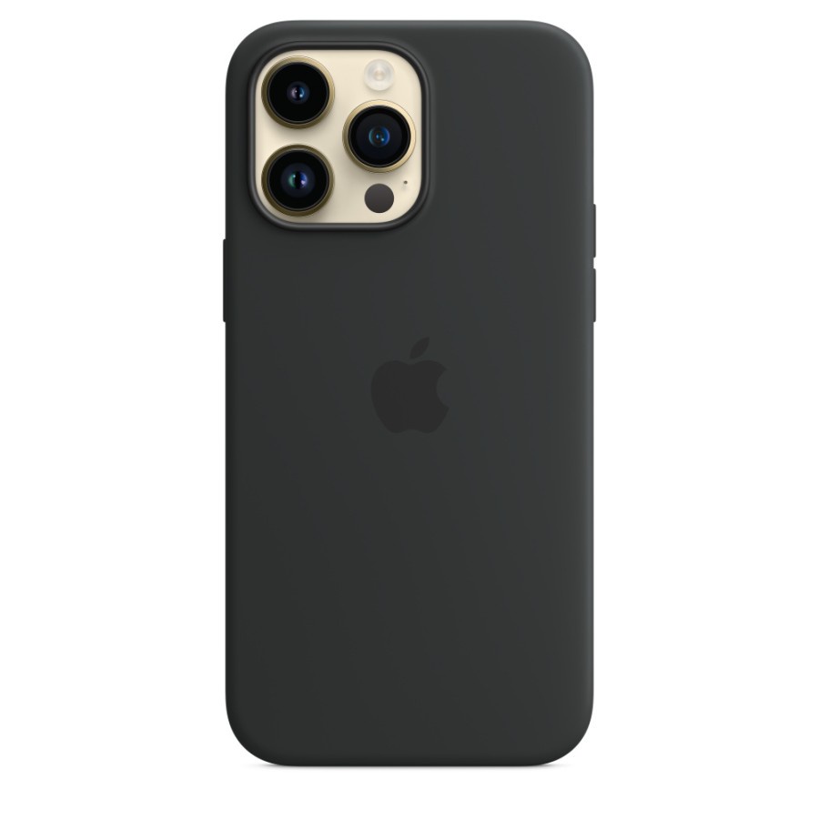 Apple Silicone Case with MagSafe for iPhone 14 Series Pro Max Original - iP 14 Pro Max Midnight