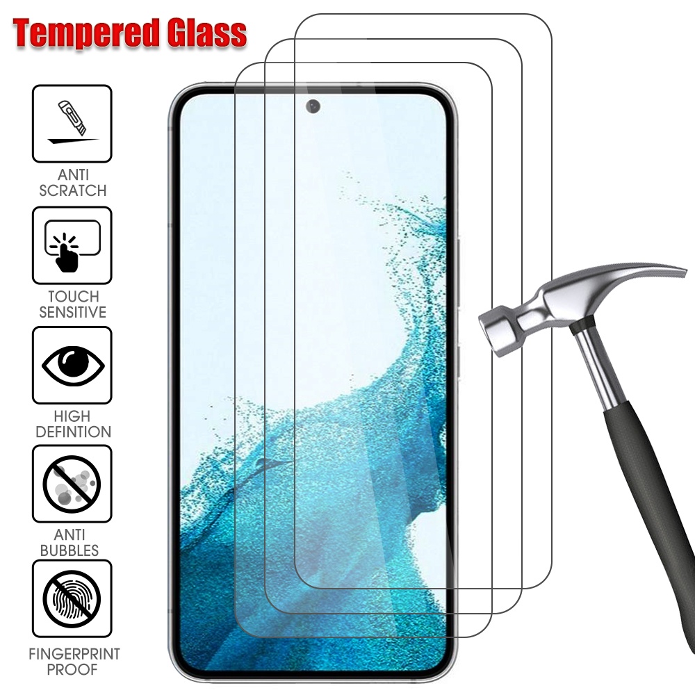 Untuk Samsung S23 HD Screen Protective Film Full Cover Tempered Glass Pelindung Layar Untuk Samsung Galaxy S23, S23 Plus Full Cover Film Untuk S23 S23 5G Screen Protector Kaca Film