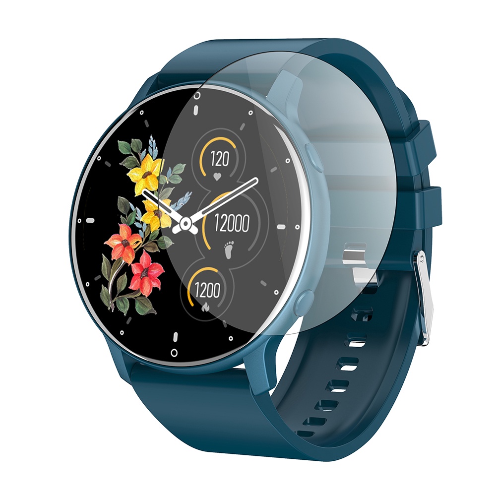 BOZLUN Smartwatch Wanita IP67 Jam Tangan Smartwatch Pria Anti Air Bluetooth Smartband for Android/iOS-Blue(B53)