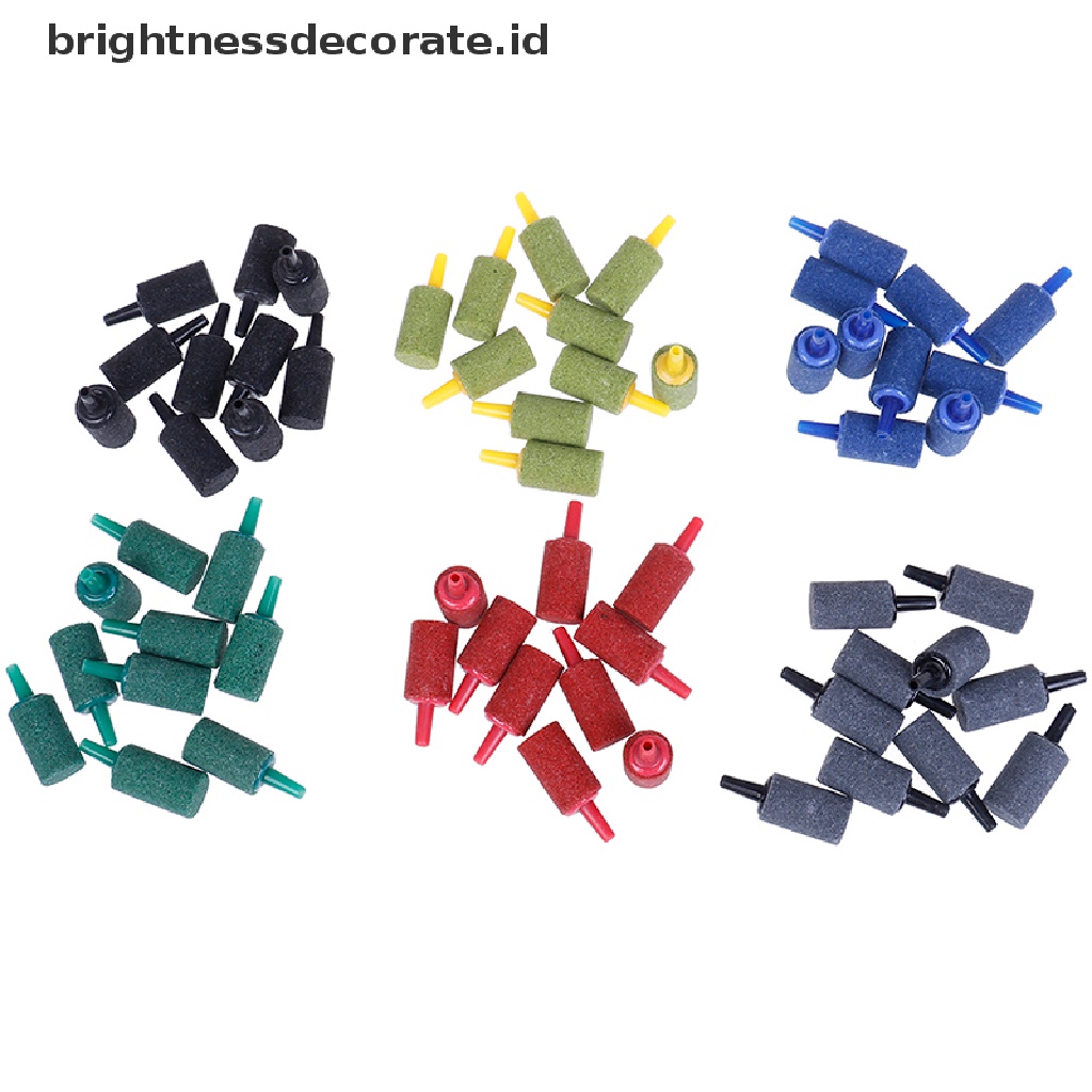 [Birth] 10pcs Silinder aquarium bubble air stone fish tank aeration aerator diffuser  [ID] Baju Kaos Distro Pria Wanita Lengan Panjang [ID]
