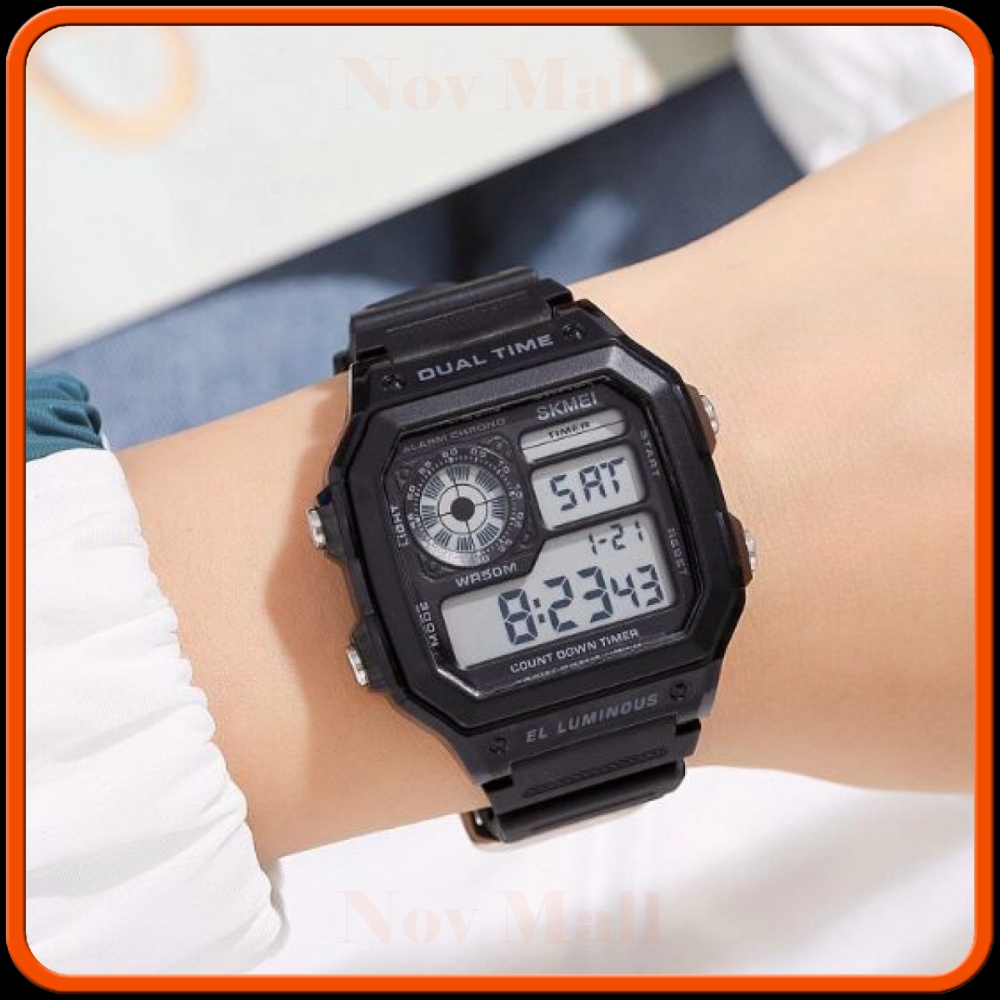 SKMEI Jam Tangan Pria Digital Sport Watch Chrono Dual Time Waterproof - 1998