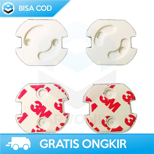 PENUTUP SOCKET LISTRIK PENGAMAN STOP KONTAK EU SPRING STYLE 3.5x3.3CM