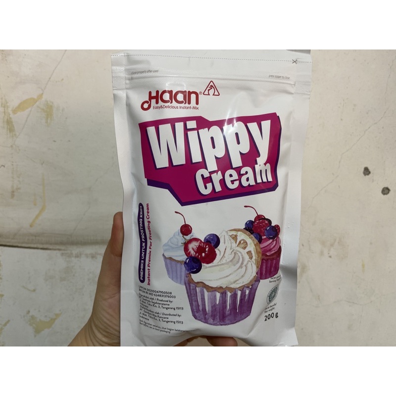 

Wippy cream Haan pouch 200gr