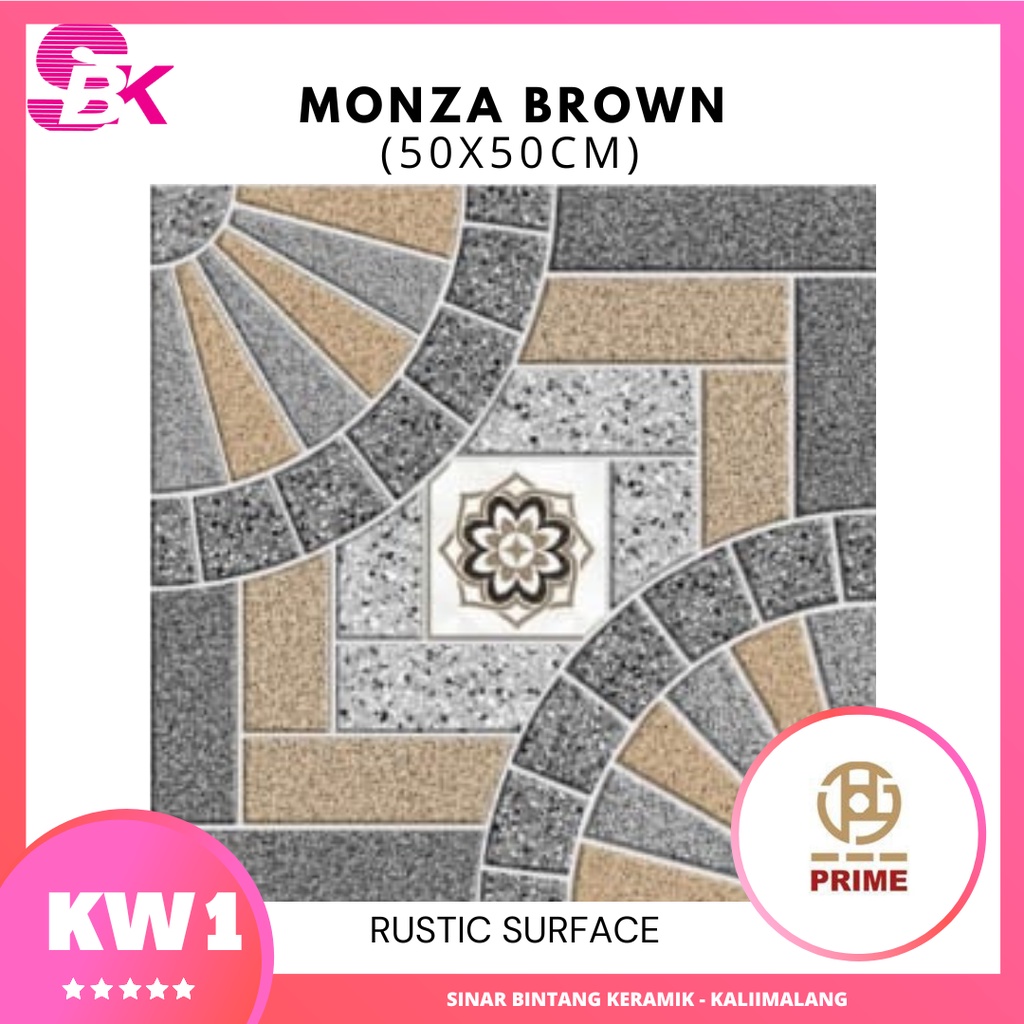 Keramik Cutting 50x50 Monza Brown Prime