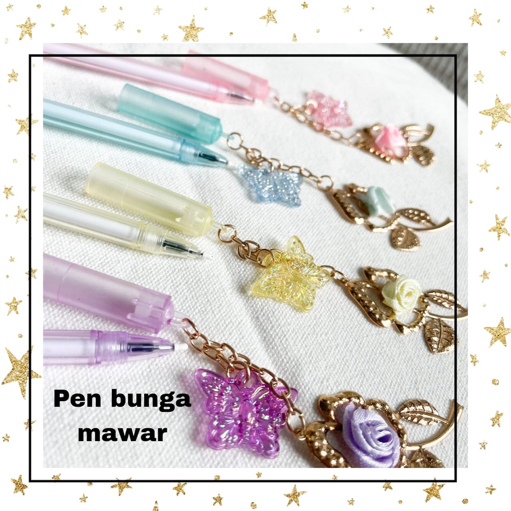 

PULPEN GANTUNGAN BUNGA MAWAR BOLPEN ALAT TULIS BOLPOIN LUCU WARNA RANDOM