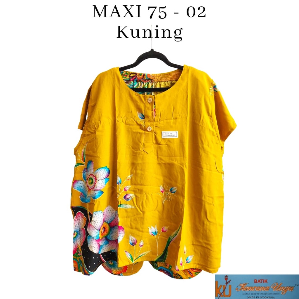 Setelan Kulot Kencana Ungu KUB Maxi 75 Busui LD 110cm