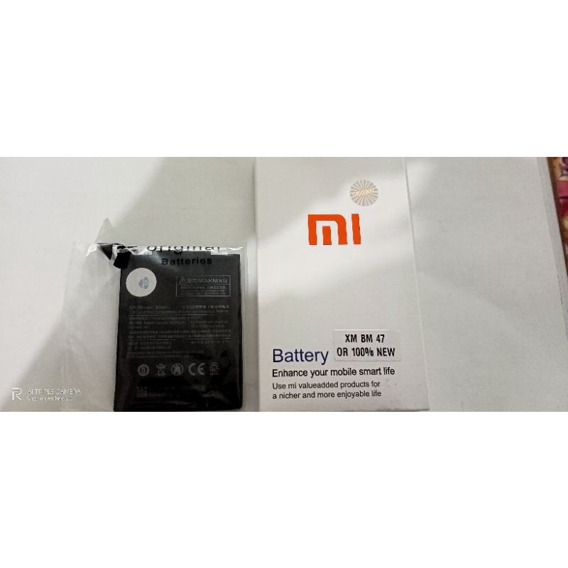 Baterai Xiomi BM 47 ori