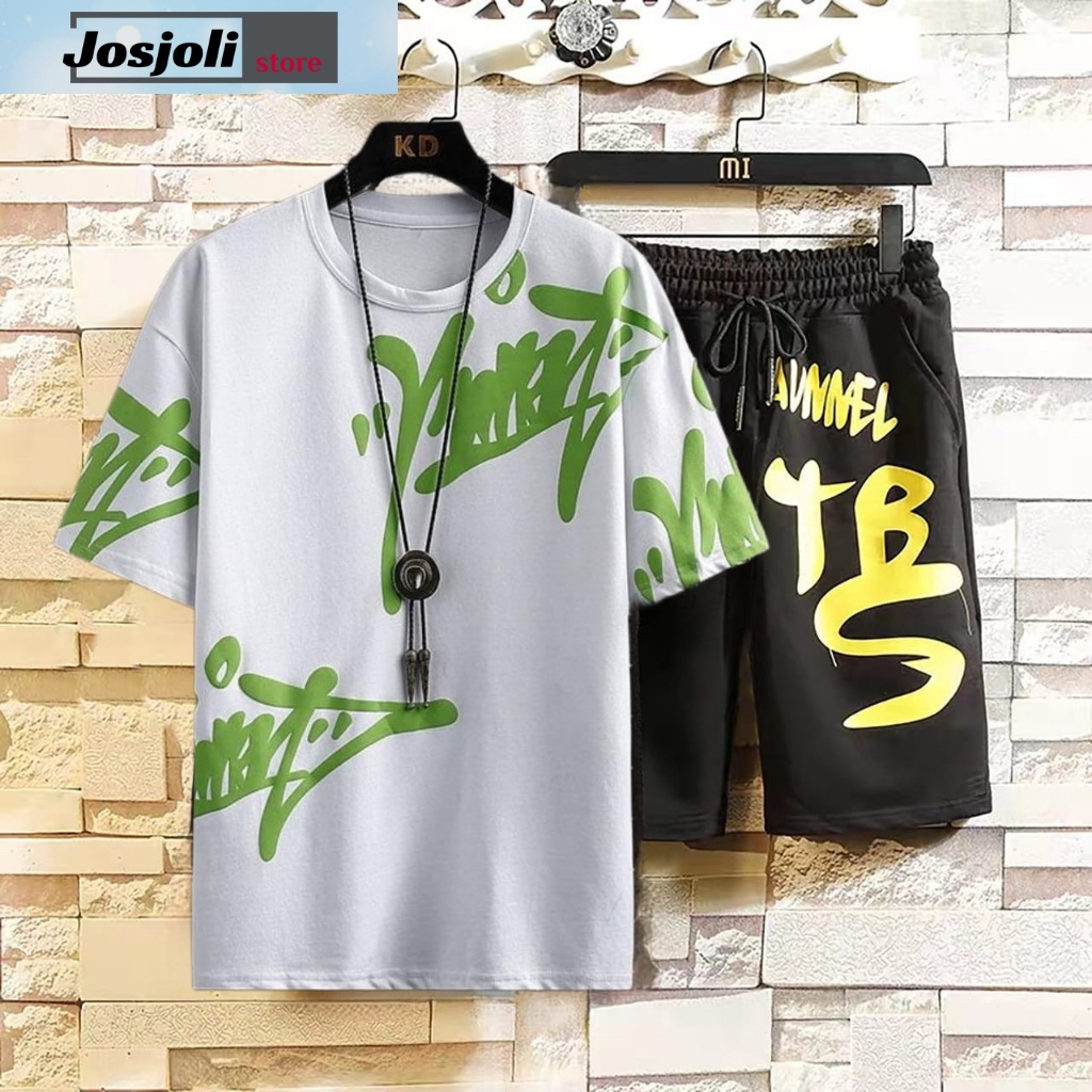 JOSJOLI_STORE/Stelan Nature dan Relax/Satu Stel Atasan dan Bawahan Pria Dewasa/Fit to L