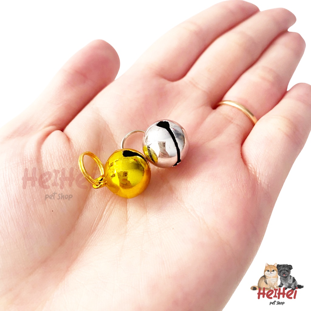 Liontin Lonceng/Kerincing/Bell Kalung Kucing Anjing + Ring Termurah 1,4 cm