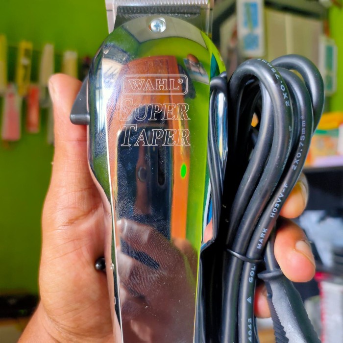 wahl super taper chrome original 8467 alat cukur elektrik mesin cukur