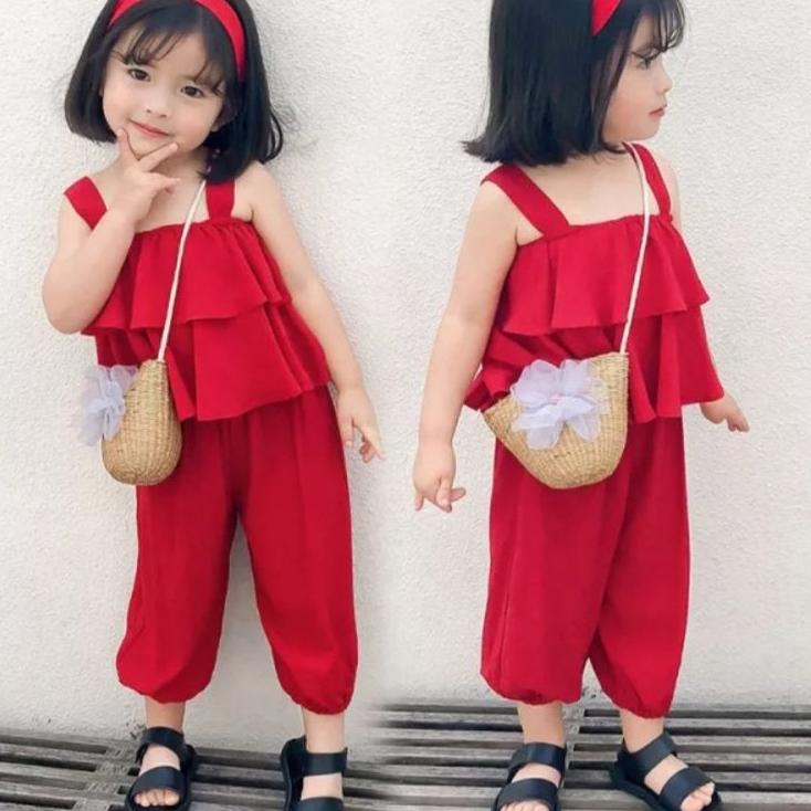 Berkualitas - stelan anak prempuan model kulot/ /model korea style/stelan anak sabrina korea style/s