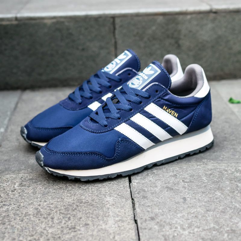 Adidas Haven Navy White Original OEM Sneakers Pria