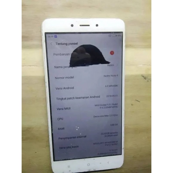 xiomi redmi not 4x MTK Minus LCD MESIN NORMAL UDH TESTED BONUS KESING