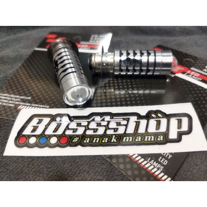 Lampu depan LED Motor H6 Laser Plus Senja Super Terang All Motor Beat scoopy supra vega dll