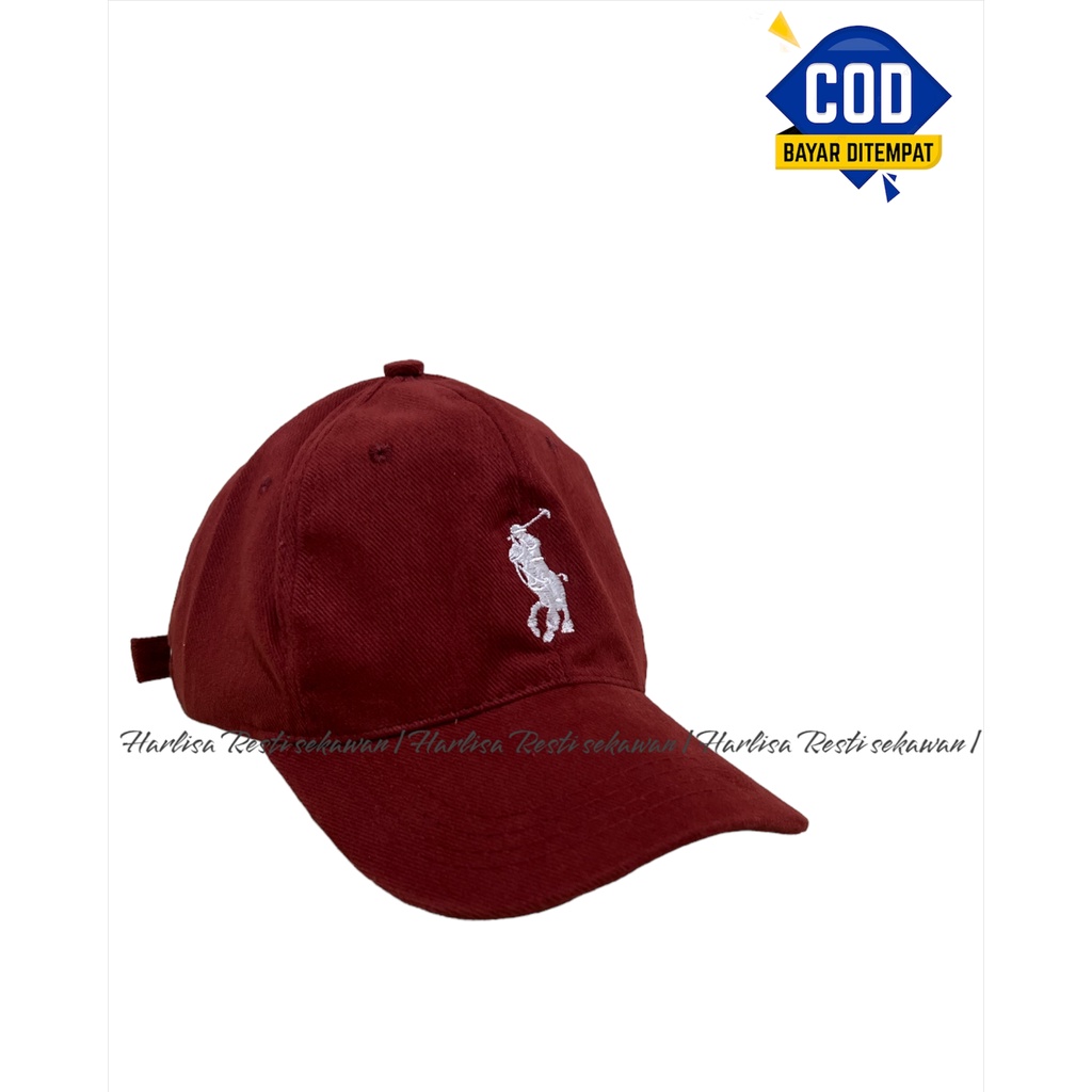 TOPI PRIA POLOBERKUDA CAPS CASUAL // TOPI BASEBALL UNISEX // TOPI OUTDOOR TERBARU COD