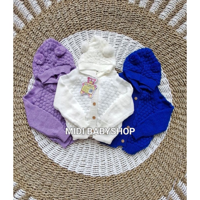 Jaket Bayi Rajut Sweater Bayi Jaket Hoodie Bayi 0-12 Bulan SNI