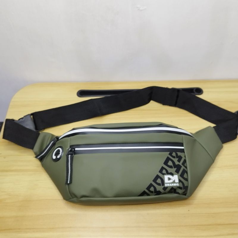 Tas Selempang Pria Waterproof Model EXCLUSIVE | Waistbag Pria Original High Quality