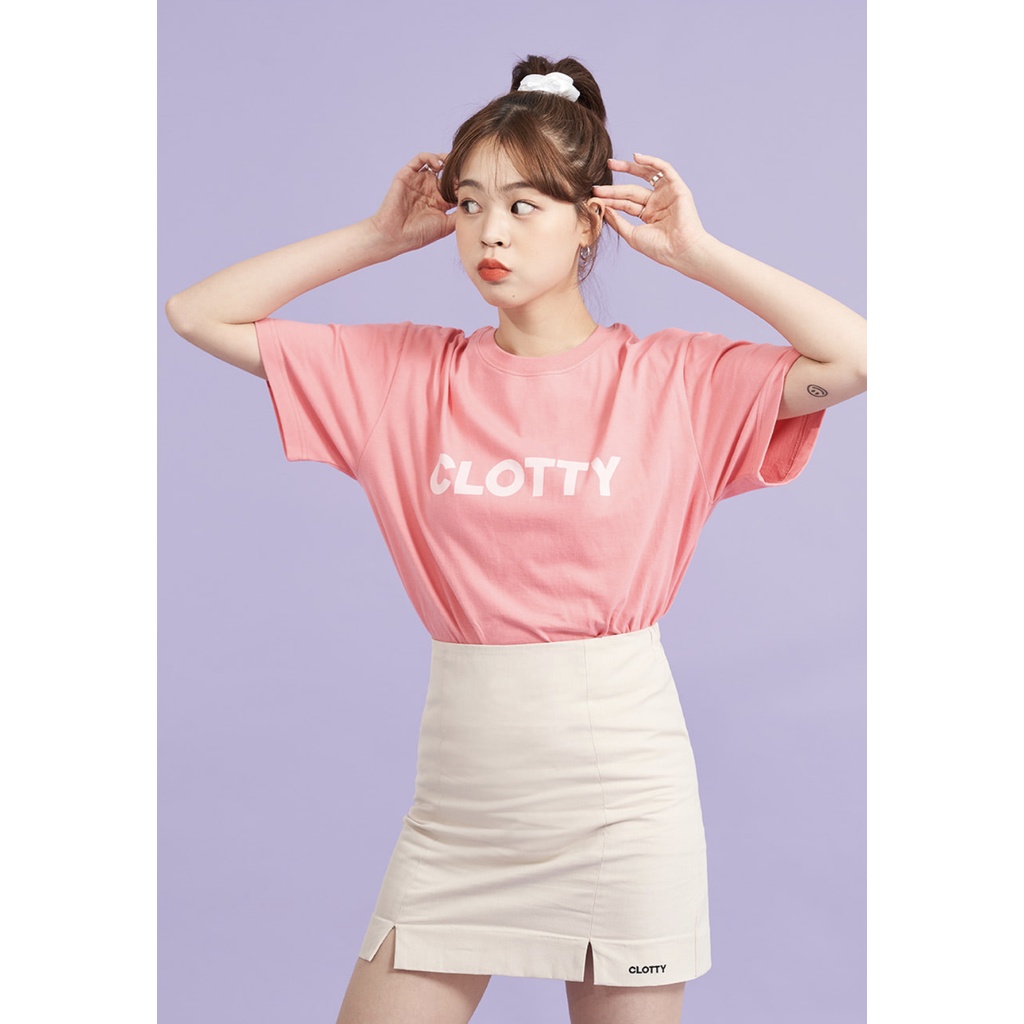 CLOTTY TSHIRT_BIG LOGO PINK