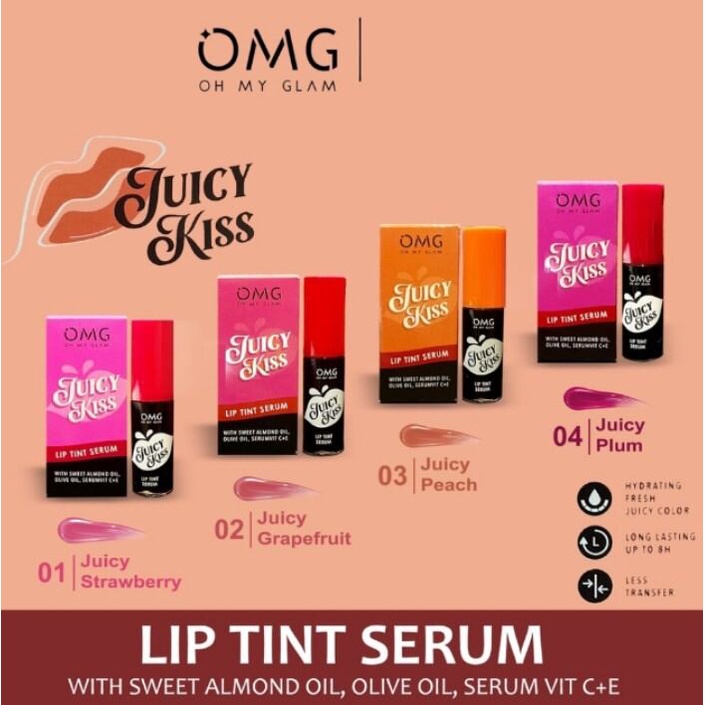 OMG Juicy Kiss Lip Tint Serum | Serum Bibir | Lip Tint | Tint Serum | ORIGINAL