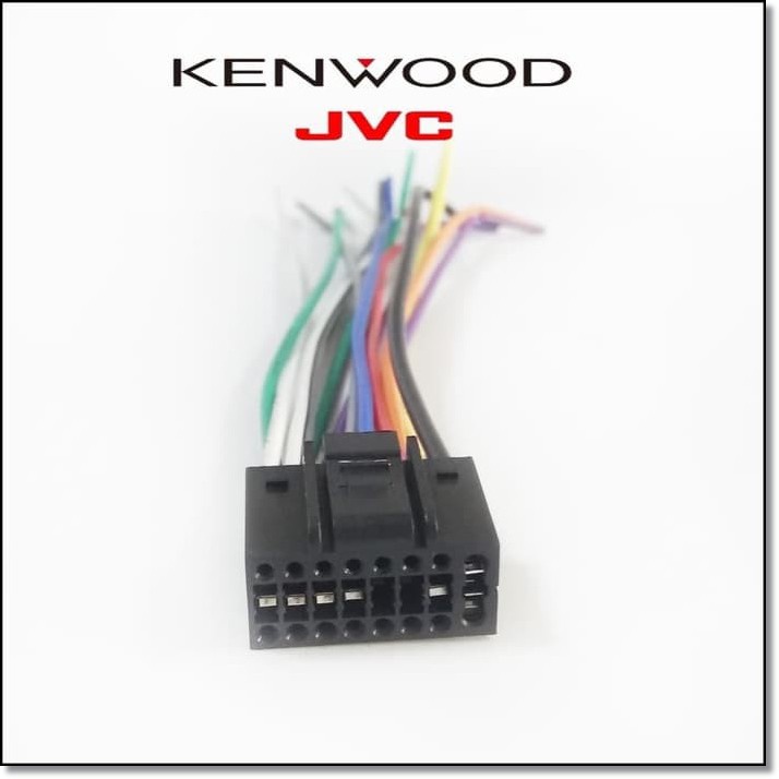 Soket Socket Head Unit Jnc Kenwood 16 Pin Untuk Tape Doubledin Single Din Mobil