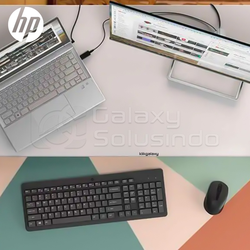 HP 330 Wireless Keyboard and Mouse Combo with LED Indicators