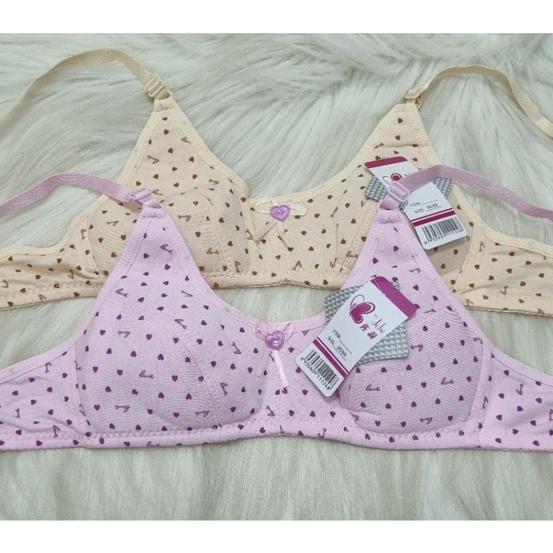 MINISET BRA 32-36 ABG  MOTIF DAN POLOS